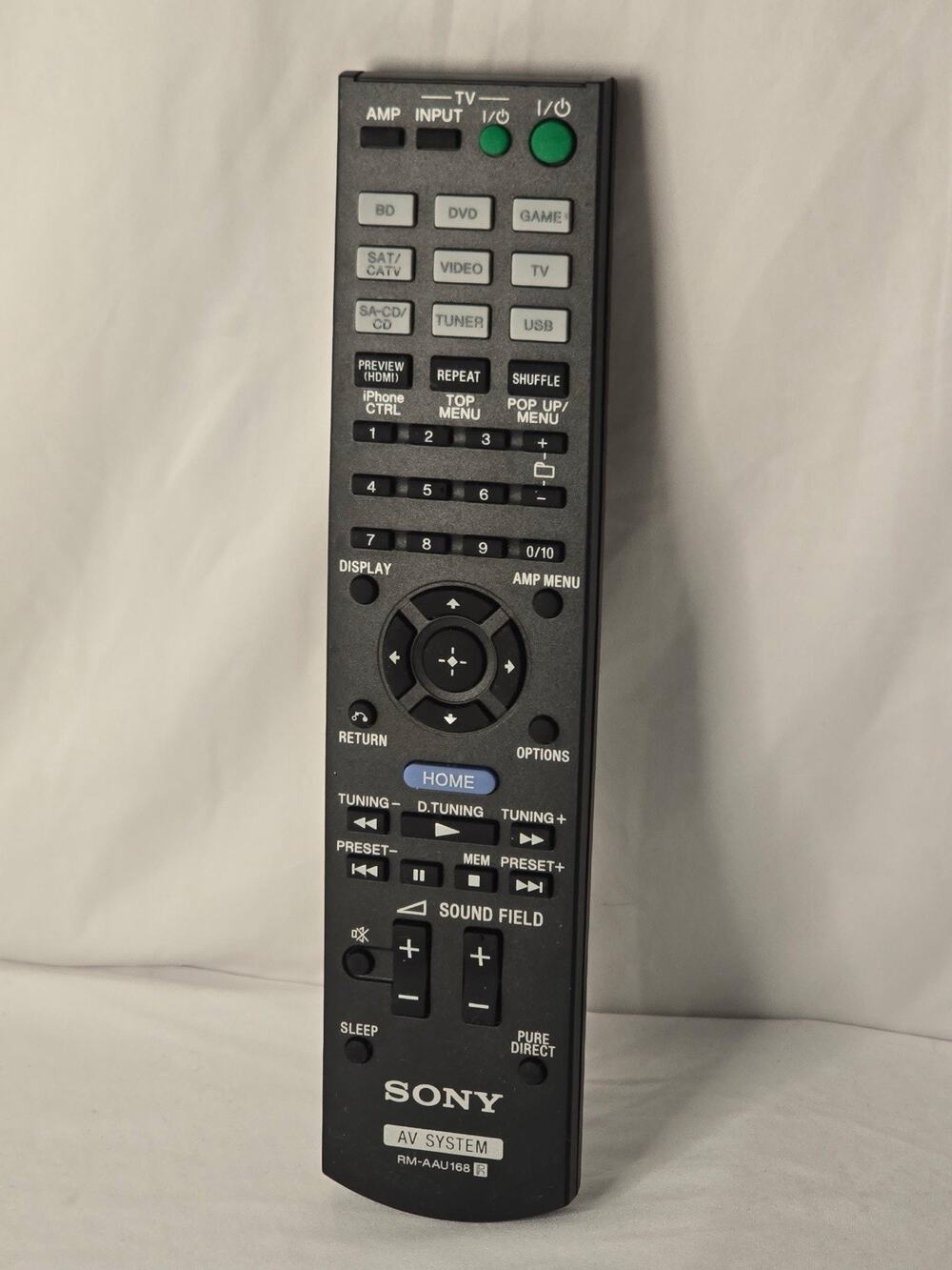 SONY RM-AAU168 AV System Remote Control